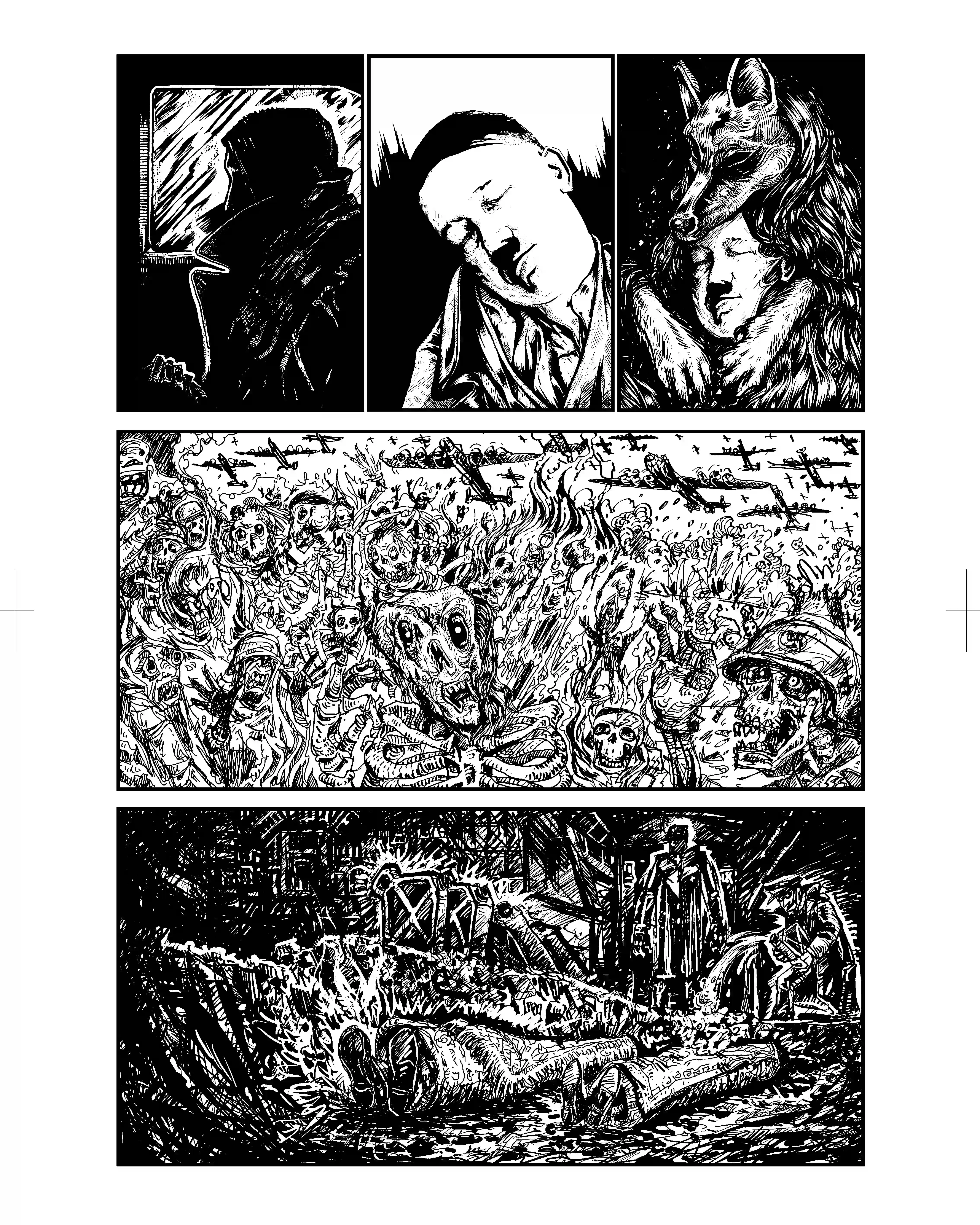 Thread  page of Xmas Eve comics.
