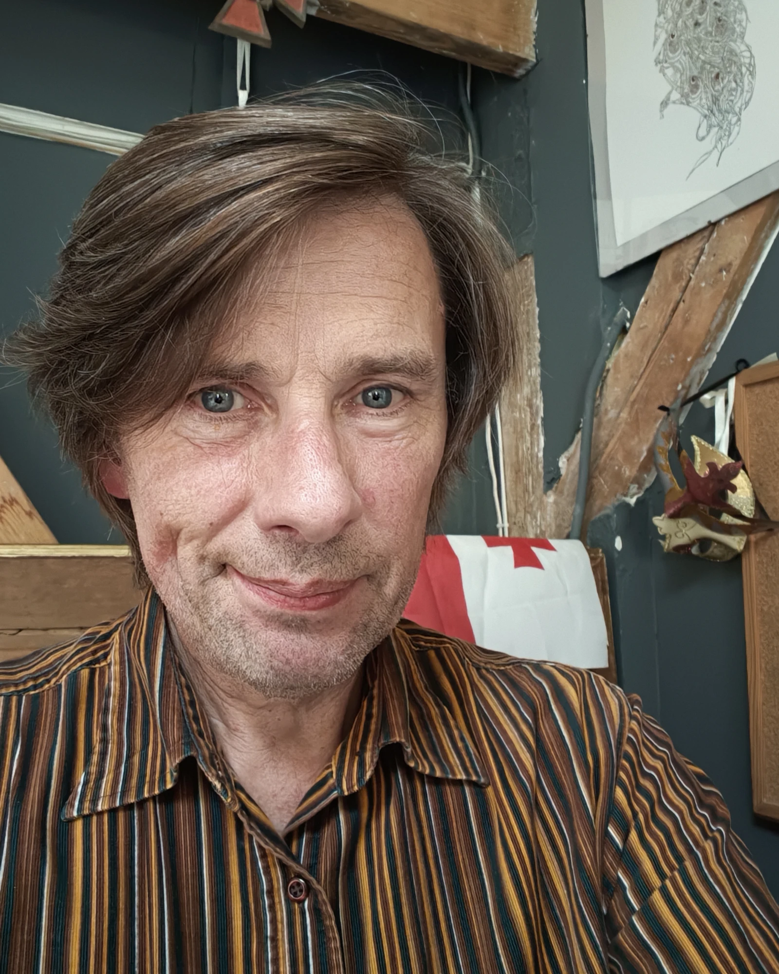 Portrait of Alex Novitski at his desk